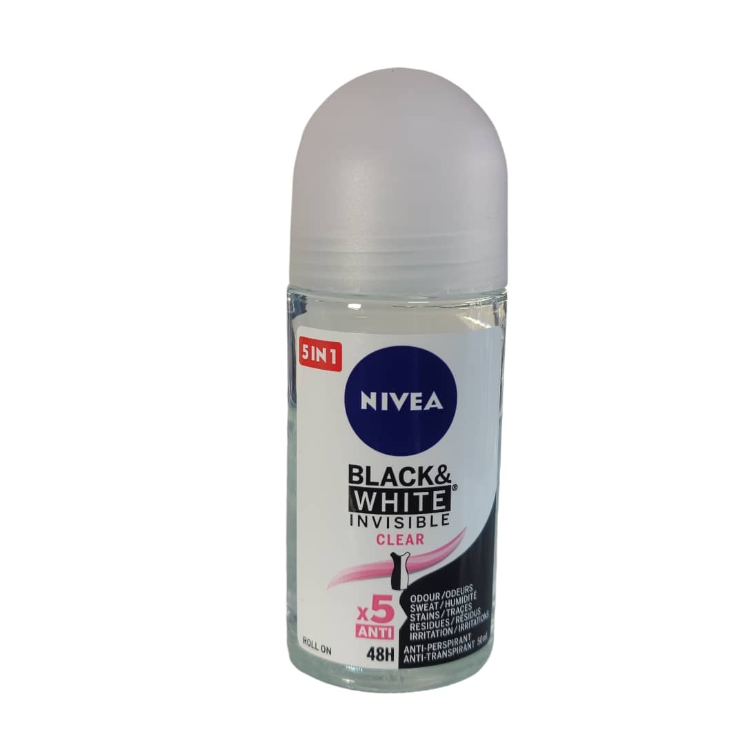 Nivea Black and White Invisible Clear Roll-On