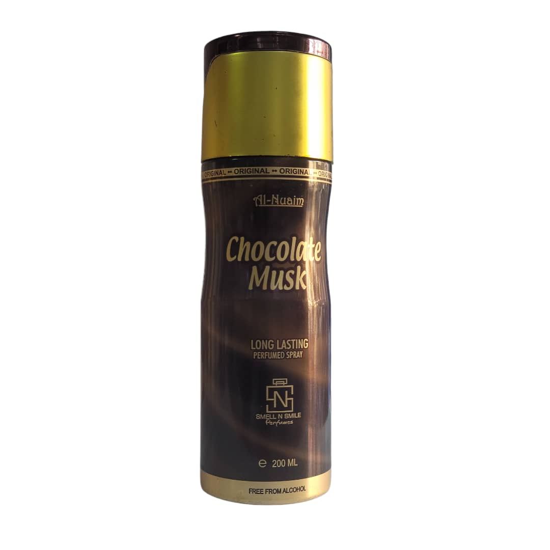 CHOCOLATE MUSK PERFUMED DEODORANT BODY SPRAY-200ML