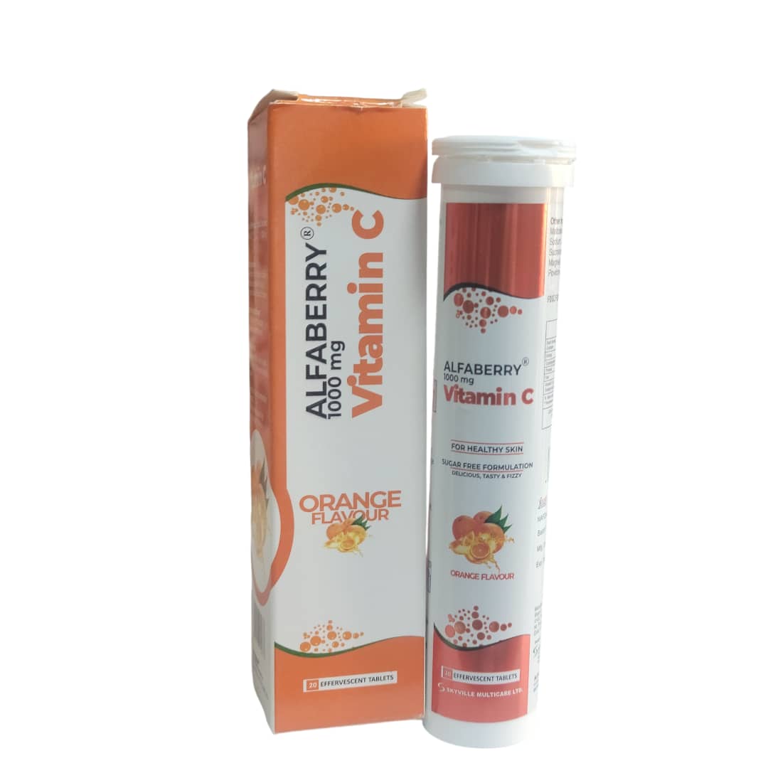 Alfaberry Vitamin C, 1000mg Effervescent Tablets